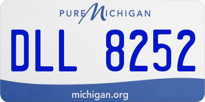 MI license plate DLL8252