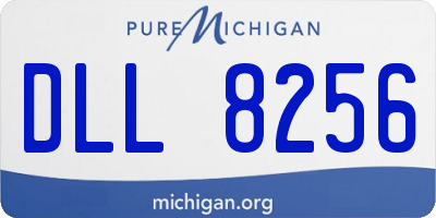 MI license plate DLL8256