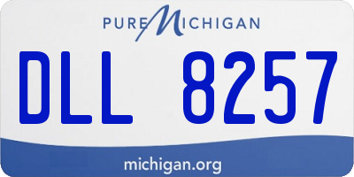 MI license plate DLL8257