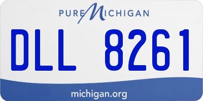 MI license plate DLL8261