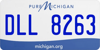 MI license plate DLL8263