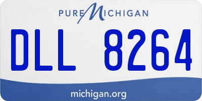 MI license plate DLL8264