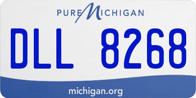 MI license plate DLL8268