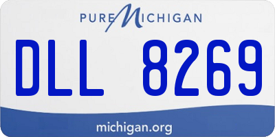MI license plate DLL8269