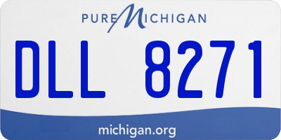 MI license plate DLL8271