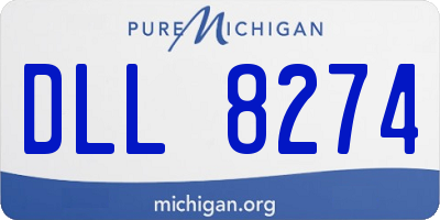 MI license plate DLL8274
