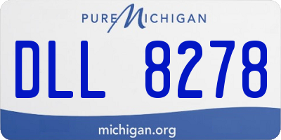 MI license plate DLL8278