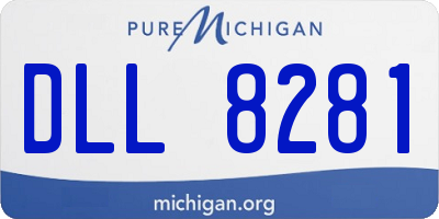 MI license plate DLL8281