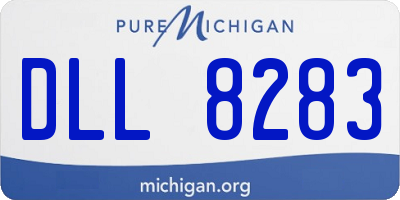 MI license plate DLL8283