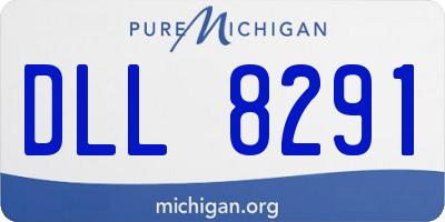 MI license plate DLL8291