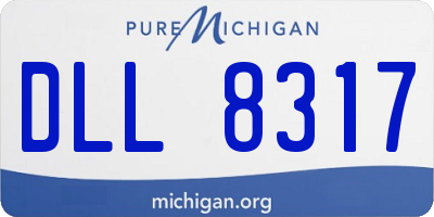 MI license plate DLL8317
