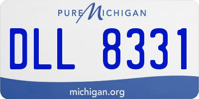 MI license plate DLL8331