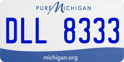 MI license plate DLL8333