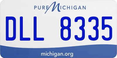 MI license plate DLL8335
