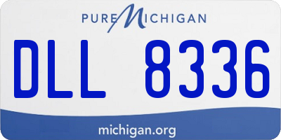 MI license plate DLL8336
