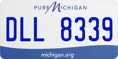 MI license plate DLL8339