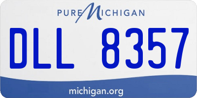 MI license plate DLL8357