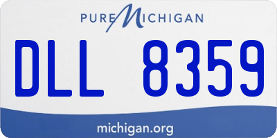 MI license plate DLL8359