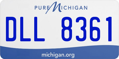 MI license plate DLL8361