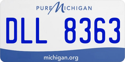 MI license plate DLL8363
