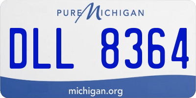 MI license plate DLL8364