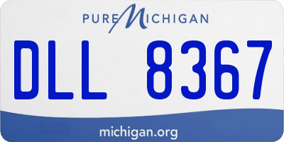 MI license plate DLL8367