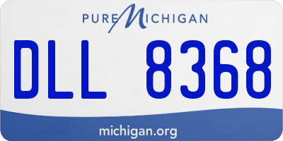 MI license plate DLL8368
