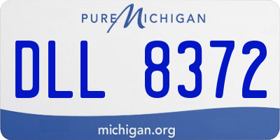 MI license plate DLL8372