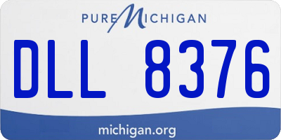 MI license plate DLL8376
