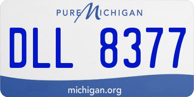 MI license plate DLL8377