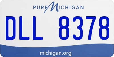MI license plate DLL8378