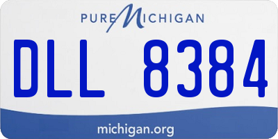 MI license plate DLL8384