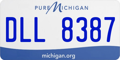 MI license plate DLL8387