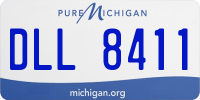MI license plate DLL8411