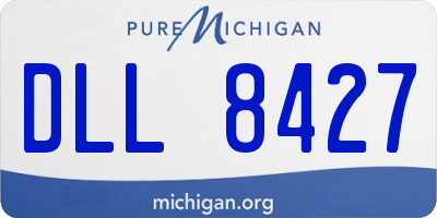 MI license plate DLL8427