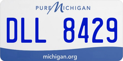 MI license plate DLL8429