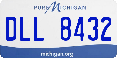 MI license plate DLL8432