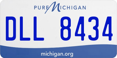 MI license plate DLL8434