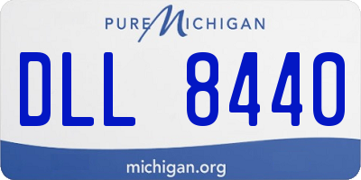 MI license plate DLL8440