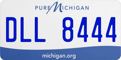 MI license plate DLL8444
