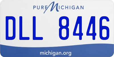 MI license plate DLL8446