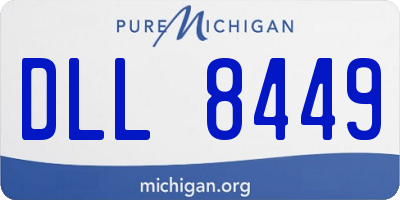 MI license plate DLL8449