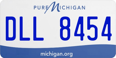MI license plate DLL8454