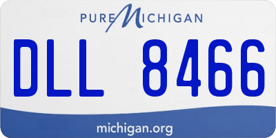 MI license plate DLL8466