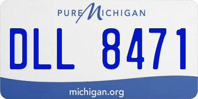 MI license plate DLL8471
