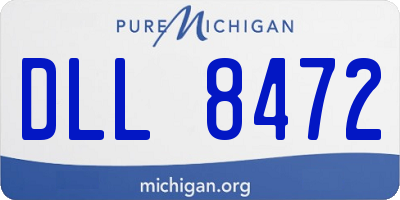 MI license plate DLL8472