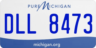 MI license plate DLL8473