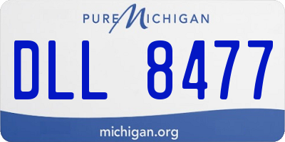 MI license plate DLL8477