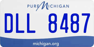 MI license plate DLL8487