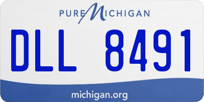 MI license plate DLL8491